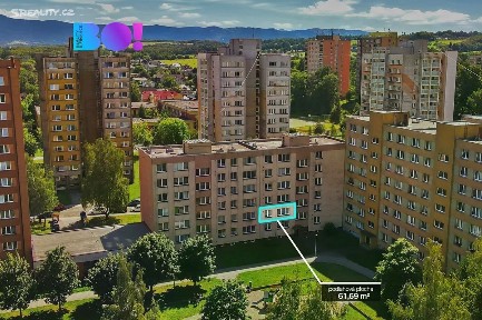Prodej bytu 3+1 61 m²