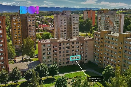 Prodej bytu 3+1 61 m²
