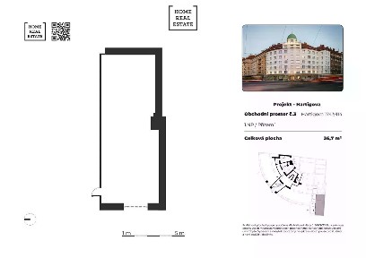 Prodej obchodního prostoru 108 m² Hartigova, Praha - Žižkov