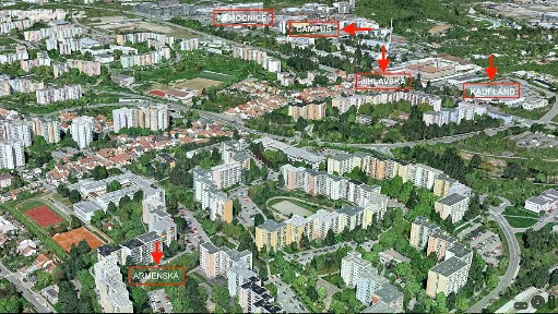 Pronájem bytu pokoje 8 m² Arménská, Brno - Bohunice