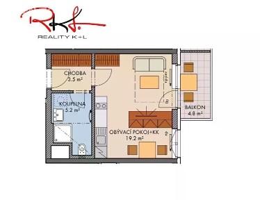 Prodej bytu 1+kk 29 m² Honzíkova, Praha - Dolní Měcholupy