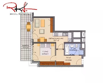Pronájem bytu 2+kk 59 m² Praha - Stodůlky