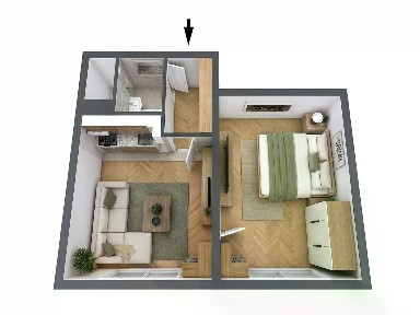 Prodej bytu 1+1 36 m² Bohuslava Martinů, Teplice - Trnovany