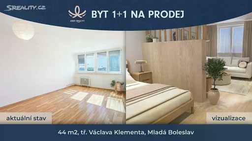Prodej bytu 1+1 44 m² tř. Václava Klementa, Mladá Boleslav - Mladá Boleslav II