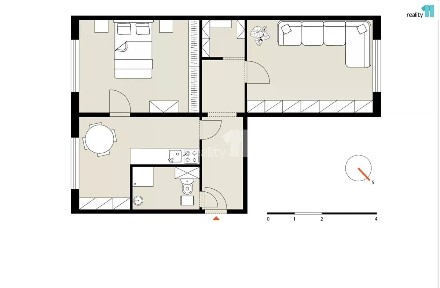 Pronájem bytu 2+1 57 m² Komenského, Plzeň - Severní Předměstí