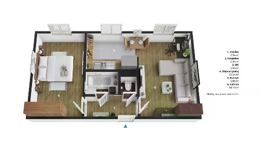 Prodej bytu 2+1 43 m² S. K. Neumanna, Pardubice - Zelené Předměstí