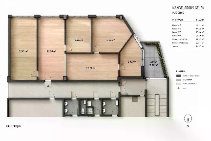 Pronájem kanceláře 139 m² Příkop, Brno - Zábrdovice