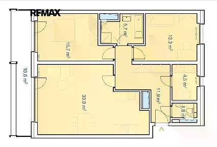 Pronájem bytu 3+kk 87 m² Růženin lom, Brno - Maloměřice