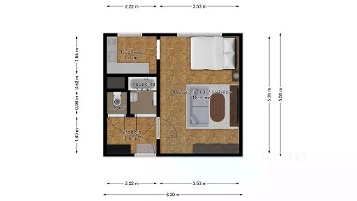 Prodej bytu 1+kk 28 m² Krynická, Praha - Troja