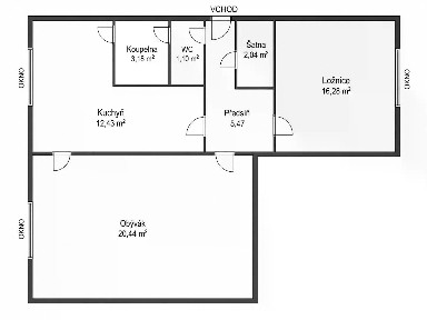 Prodej bytu 2+1 62 m² Jiřího z Poděbrad, Litoměřice - Předměstí