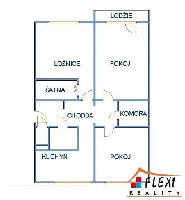 Pronájem bytu 3+1 83 m² Okružní, Orlová - Lutyně