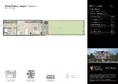 Prodej bytu 1+kk 36 m² Podhořská, Praha - Dolní Chabry