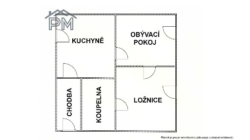 Pronájem bytu 2+1 39 m²