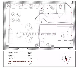 Prodej bytu 2+kk 45 m²