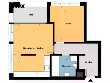 Pronájem bytu 2+kk 58 m² Na Korábě, Praha - Libeň