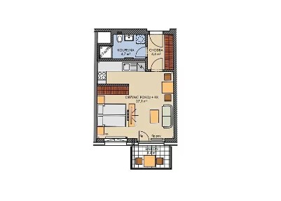 Prodej bytu 1+kk 37 m²