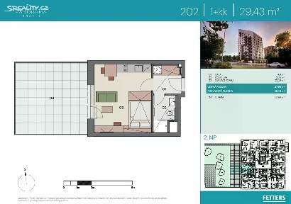 Prodej bytu 1+kk 28 m² Údolní, Praha - Braník