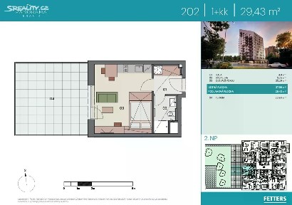 Prodej bytu 1+kk 28 m² Údolní, Praha - Braník
