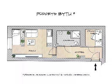 Prodej bytu 1+kk 37 m² Vranovská, Brno - Husovice