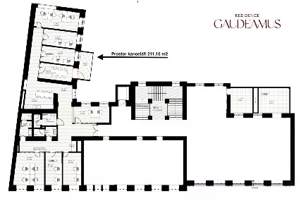 Pronájem kanceláře 211 m²
