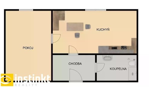 Pronájem bytu 1+1 37 m² Pod Hůrkou, Klatovy - Klatovy III