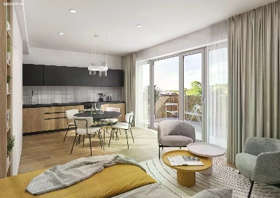 Prodej bytu 1+kk 36 m² Podveská, Brno - Komín