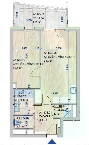 Prodej bytu 2+kk 59 m² Svatopetrská, Brno - Komárov