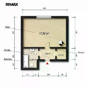 Prodej bytu 1+kk 26 m² Na Palcátech, Kralovice