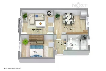 Prodej bytu 2+1 49 m² Zahradní, Horní Slavkov