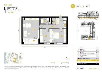 Prodej bytu 3+kk 83 m²