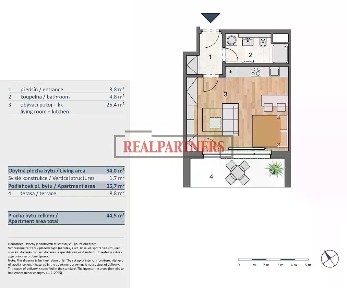 Prodej bytu 1+kk 52 m² Hrašeho, Praha - Čimice