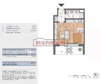 Prodej bytu 1+kk 44 m²
