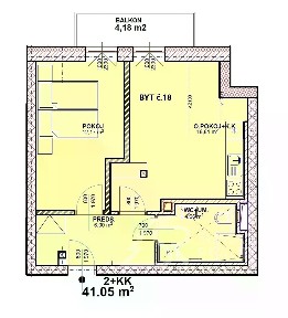 Prodej bytu 2+kk 45 m²