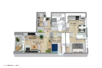 Prodej bytu 3+1 61 m² Čs. odbojářů, Chodov