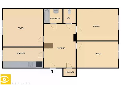 Prodej bytu 3+1 80 m²