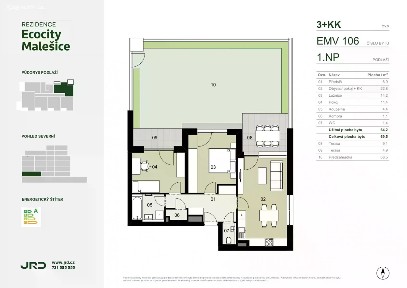 Prodej bytu 3+kk 70 m² Univerzitní, Praha - Malešice