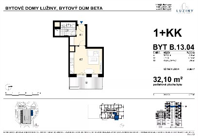 Prodej bytu 1+kk 32 m² Archeologická, Praha - Stodůlky