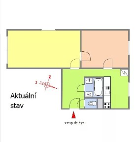 Pronájem bytu 2+1 56 m² Finská, Kladno - Kročehlavy
