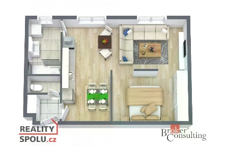 Pronájem bytu 2+kk 51 m² U družstva Repo, Praha - Nusle