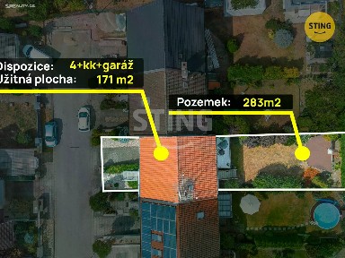Prodej rodinného domu 171 m², pozemek 336 m² K Zahrádkám, Srch