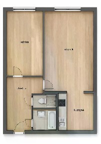 Prodej bytu 2+kk 45 m² Katovická, Praha - Bohnice