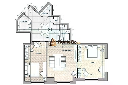 Pronájem bytu 3+kk 95 m² U gymnázia, Praha - Nusle