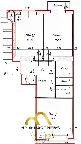 Pronájem bytu 2+1 80 m² Na Skalce, Praha - Smíchov