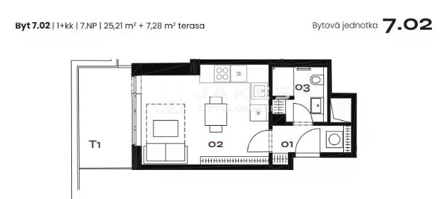 Prodej bytu 1+kk 25 m²