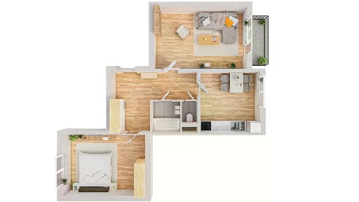 Pronájem bytu 2+1 62 m² Sekaninova, Hradec Králové - Moravské Předměstí