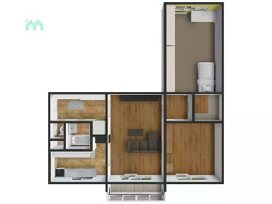 Pronájem bytu 3+1 72 m² Jasínkova, Přerov - Přerov I-Město