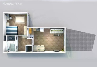 Pronájem bytu 2+kk 56 m²