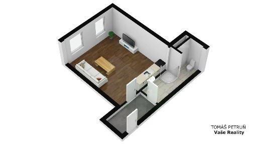 Pronájem bytu 1+kk 34 m² Wonkova, Hradec Králové