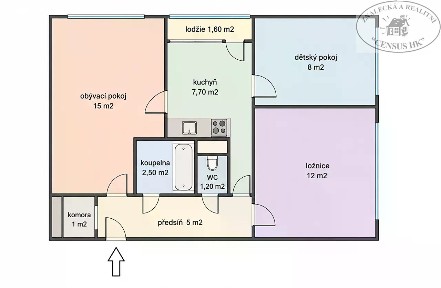 Prodej bytu 3+1 54 m²