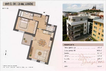 Prodej bytu 2+kk 68 m² Hybešova, Brno - Staré Brno